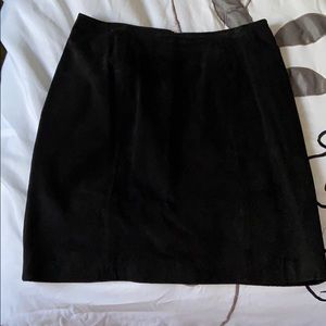 Chia leather Suede skirt